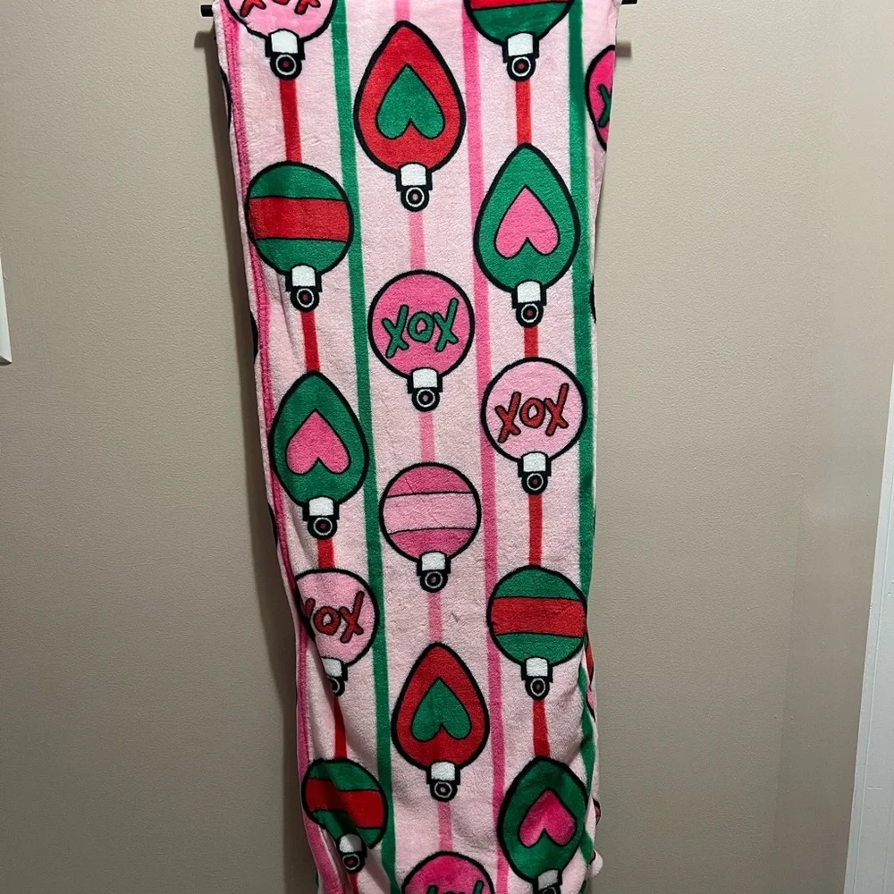 Betsey Johnson Christmas throw blanket
